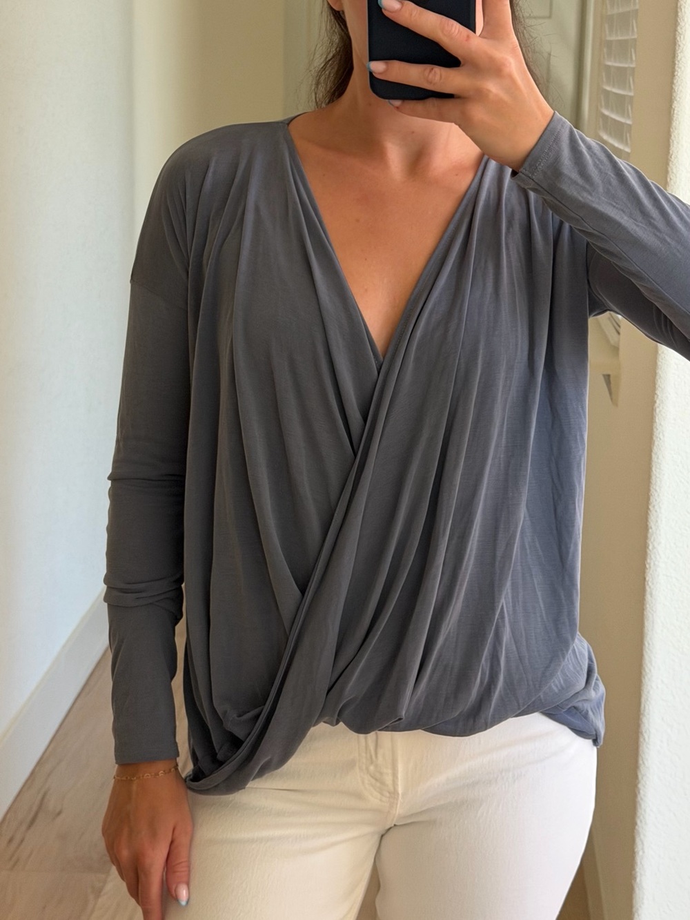 Abercrombie open neck top